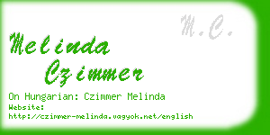 melinda czimmer business card